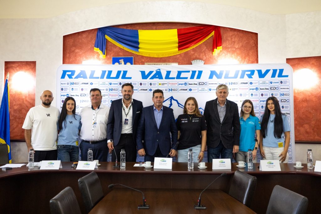 Invitații conferinței de presă Raliul Vâlcii Nurvil 2026: Marius Trif, Norris Măgeanu, Eusebiu Vețeleanu, Mihai Văduva și Alexandra Teslovan