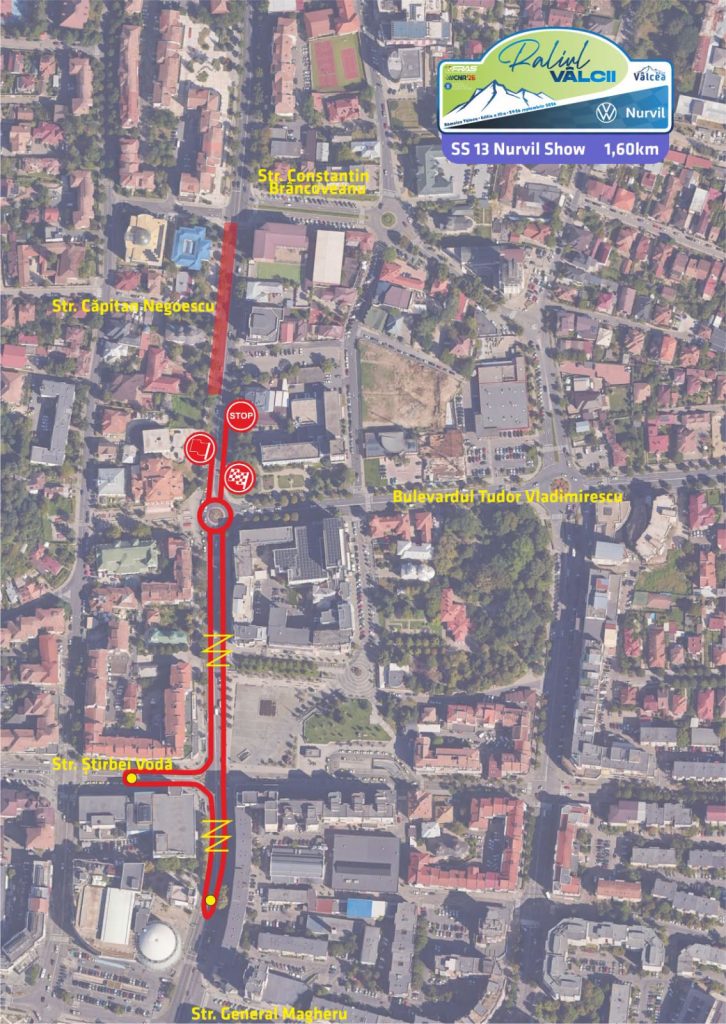 Harta Superspeciala Nurvil Show Vâlcea SS13 – restricții de circulație Râmnicu Vâlcea 26 septembrie 2026